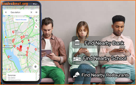 GPS Navigation Map Route Finder App screenshot