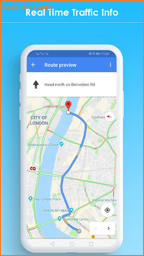GPS Navigation Maps GPS Location Route finder app screenshot
