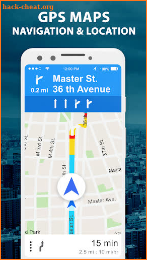 GPS Navigation Road Map screenshot