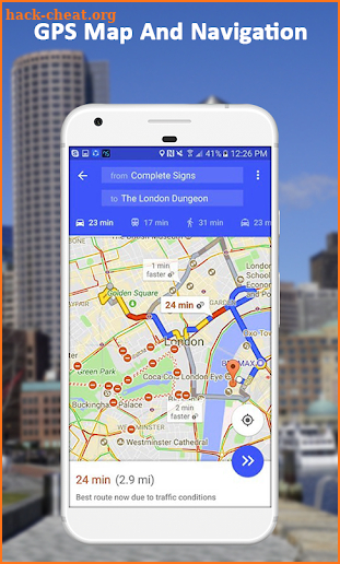 GPS Navigation Route Maps - Driving Directions screenshot