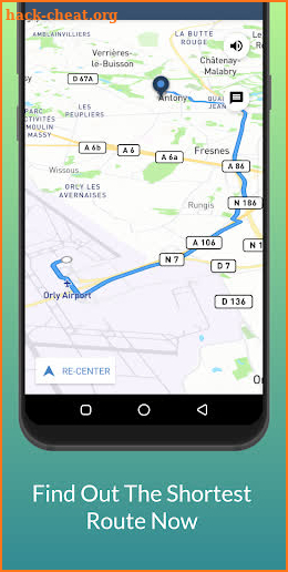 GPS Navigation Route tracker screenshot