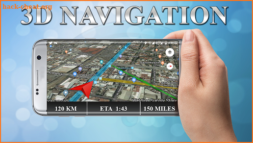 GPS Nearby Wi-Fi Status: Direction & 3D Navigation screenshot