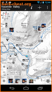 GPS on ski map screenshot