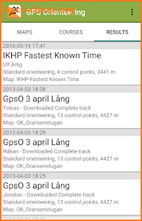 GPS Orienteering screenshot