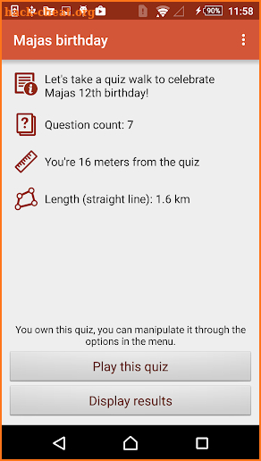 GPS Quiz screenshot