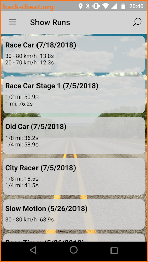 GPS Race Timer screenshot
