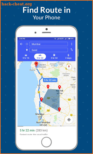 GPS Route Finder - Find Route in Your Phone screenshot