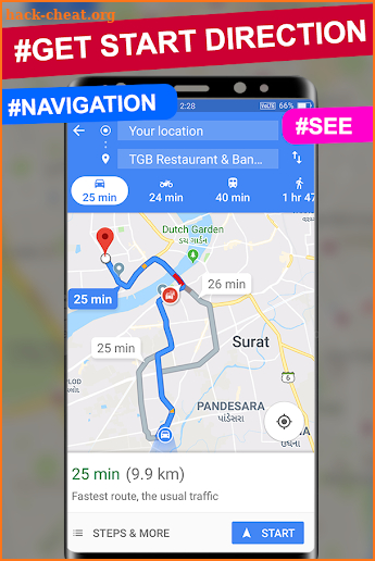 GPS Route Finder - Navigation & Direction screenshot