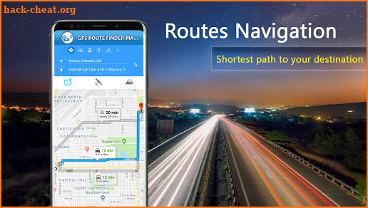 GPS Route Map Direction - Live Driving Location screenshot