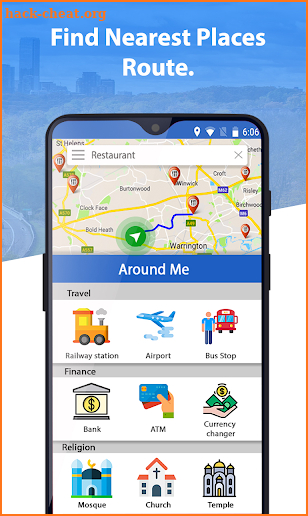 GPS Route Maps & Navigation, Driving Directions screenshot
