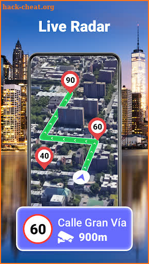 GPS Route Planner: Radar Map screenshot