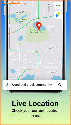 GPS Satellite Map Route Finder screenshot