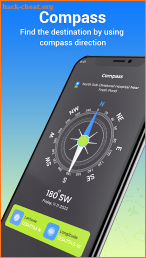 GPS Satellite Map Route Finder screenshot