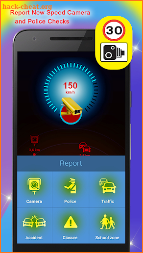 GPS Speed Camera Detector - Radar and Speedometer screenshot
