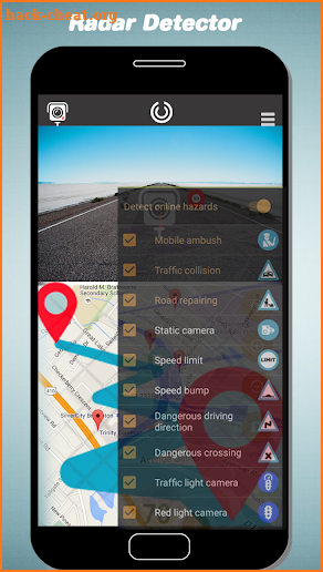 GPS Speed Camera Detector, Speedometer & Compass screenshot