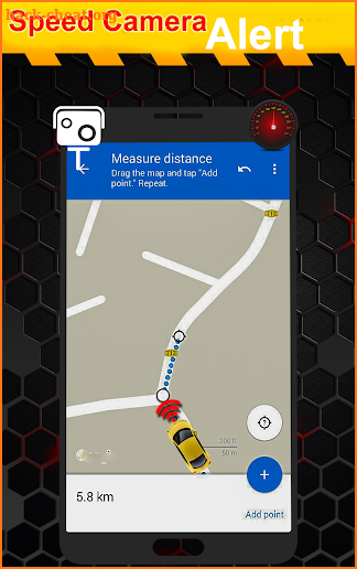 GPS Speed Camera Detector: Speedometer Speed Alert screenshot