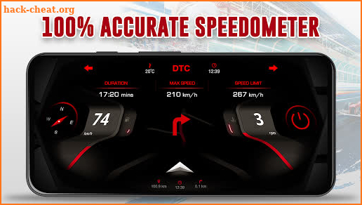 GPS Speedometer: Car Dashboard OBD2 Speed Limit screenshot