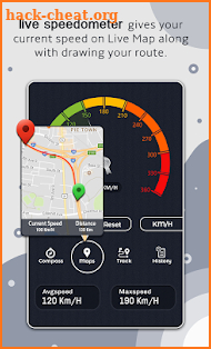 GPS Speedometer: Compass, Maps & Tracks screenshot