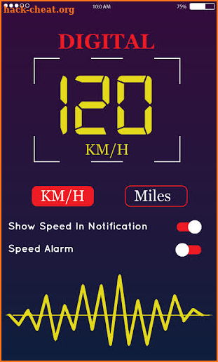 GPS Speedometer HUD Display : Speed Limit Alerts screenshot