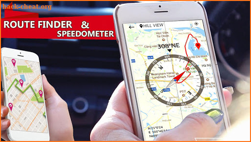 GPS Speedometer Map Route Trip Gide screenshot