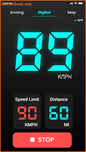 GPS Speedometer - Odometer HUD screenshot