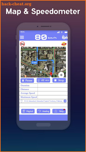 GPS Speedometer – Offline Speed meter with HUD screenshot