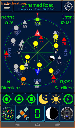 GPS status screenshot