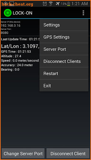 GPS Tether Server+ screenshot