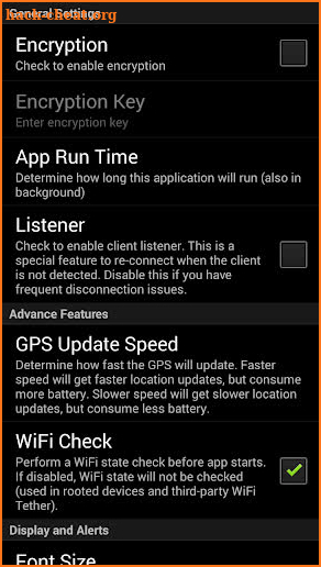 GPS Tether Server+ screenshot