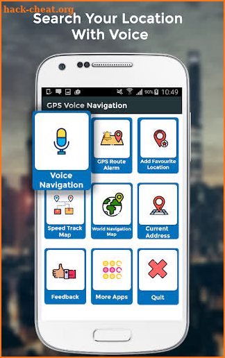 GPS Voice Driving Route Map & Navigation Alarm screenshot