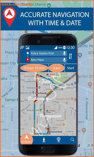 Gps Voice Navigation, Find Route and nearby place screenshot