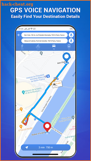 GPS voice navigation live maps screenshot