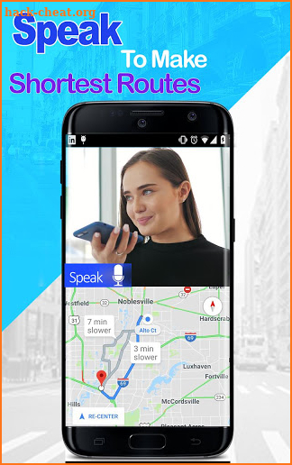GPS Voice Navigation, Map Route Direction screenshot