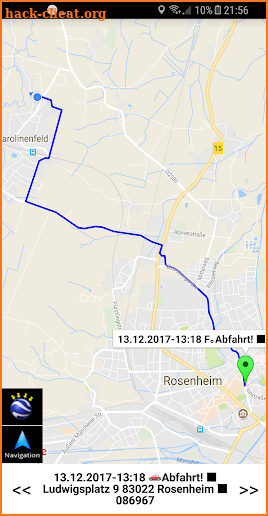 GPS Zeiterfassung Schneepflug + Winterdienst App screenshot