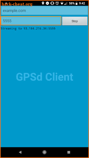 GPSd Client screenshot