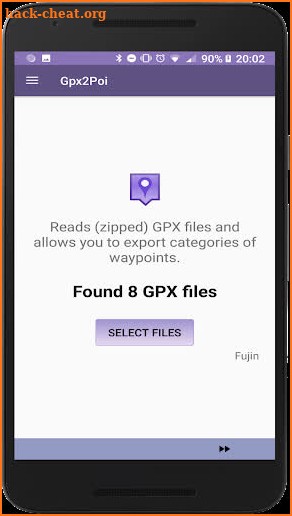 GPX 2 POI converter screenshot