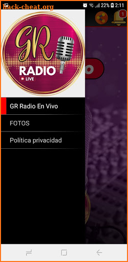 GR Radio screenshot