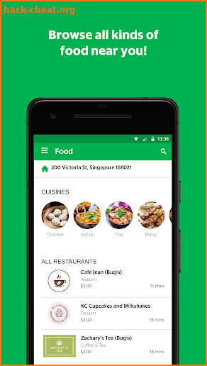 GrabFood - Food Delivery App screenshot