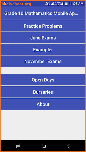Grade 10 Mathematics Mobile Application screenshot