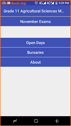 Grade 11 Agricultural Sciences Mobile Application screenshot