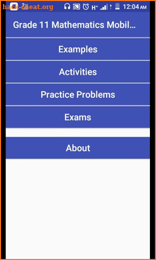 Grade 11 Mathematics Mobile Application screenshot