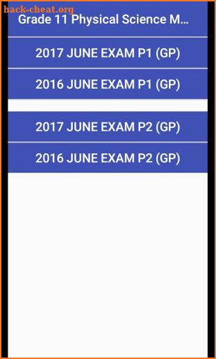 Grade 11 Physical Science Mobile Application screenshot
