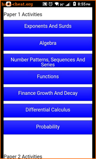 Grade 12 Mathematics Mobile Application screenshot