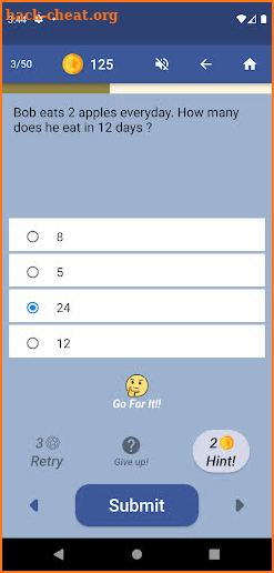 Grade 2 Math Quiz screenshot
