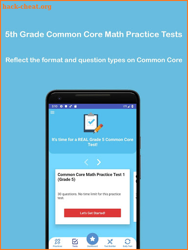 Grade 5 Common Core Math Test & Practice 2020 screenshot