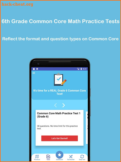 Grade 6 Common Core Math Test & Practice 2019 screenshot