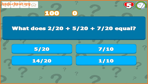 Grade 6 Math Trivia screenshot