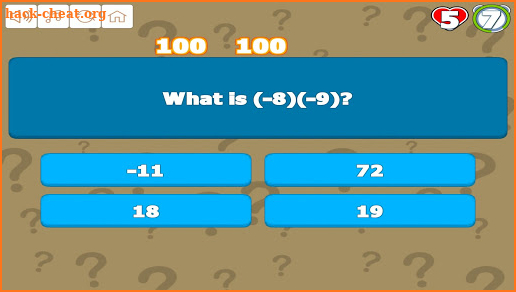 Grade 6 Math Trivia screenshot