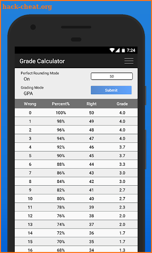 Grade Calculator screenshot