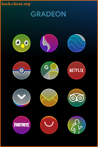 Gradeon - A Rounded Neon Icon Pack screenshot
